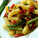 Pasta with Asparagus, Roasted Red Peppers, and Sun-Dried Tomatoes