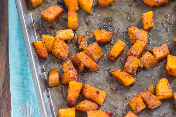Roasted Butternut Squash with Bacon and Chinese Five Spice Powder