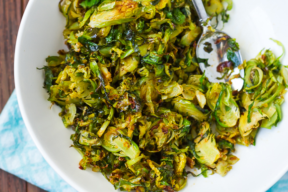 Sriracha Honey Lime-Glazed Brussels Sprouts